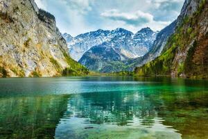 obersee montagna lago, Germania foto