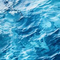 ai generato blu acqua oceano struttura, superiore Visualizza foto