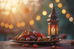 ai generato concetto per islamico celebrazione giorno Ramadan kareem foto
