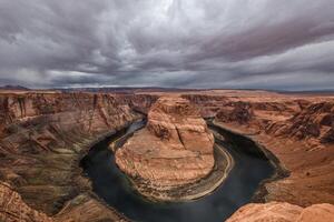 curva a ferro di cavallo in Arizona foto