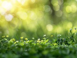 ai generato verde natura sfondo foto