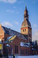 cupola Cattedrale nel riga, Lettonia foto