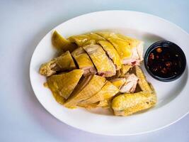 tritato bollito pollo - un' popolare taiwanese cibo foto