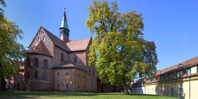 Lehnin, Germania, 2021, ex cistercense lehnin monastero, st Maria Gotico Chiesa, brandeburgo, Germania foto