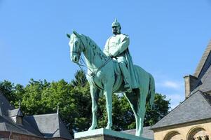 Goslar, Germania, 2015, equestre statua di guglielmo der grossolano, imperiale palazzo o Kaiserpfalz, Goslar, Harz, inferiore Sassonia, Germania, unesco mondo eredità luogo foto