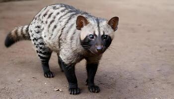 ai generato luwak caffè mangia maturo robusta caffè frutti di bosco. foto