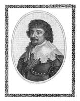 ritratto di Federico v, elettore palatina nel ovale, corniola Danckerts io, 1613 - 1656 foto