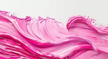 ai generato un' rosa acrilico pittura su tela foto