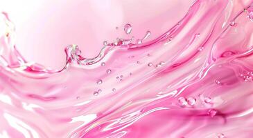 ai generato liquido rosa astratto olio pittura su tela, acrilico struttura sfondo, ruvido tratti di pennello di dipingere foto