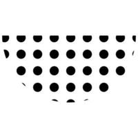 semicerchio figura sfondo polka punti. foto