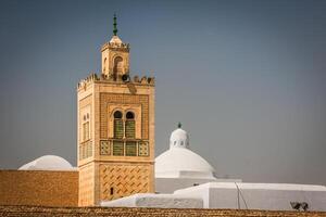 il grande moschea di kairouan nel tunisia foto