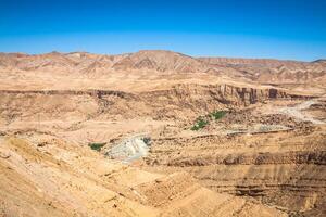 famoso montagna oasi chebika nel tunisia, settentrionale Africa foto