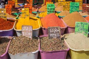 Marocco tradizionale mercato foto