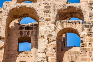 anfiteatro nel EL Jem, tunisia foto