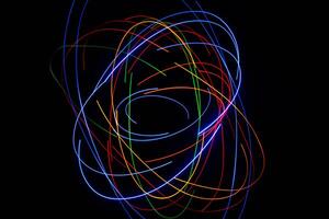 in movimento turbinii di colorato luci foto