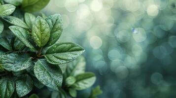 ai generato vicino su di un' verde frondoso pianta foto