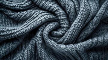 ai generato a maglia lana tessuto struttura sfondo foto