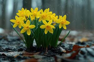 ai generato bellissimo natura primavera con fiori professionale fotografia foto