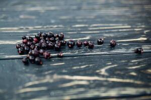 avvicinamento su nero sfondo. estate ribes bacca dolce. foto