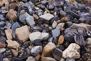 sfondo di pietre di mare. foto