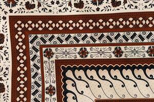 un' tradizionale indonesiano tessuto, vale a dire batik stoffa. Indonesia con elegante classico motivo foto