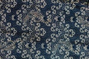 un' tradizionale indonesiano tessuto, vale a dire batik stoffa. Indonesia con elegante classico motivo foto