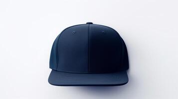 ai generato foto di Marina Militare blu snapback isolato su bianca sfondo. ai generato