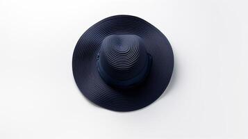 ai generato foto di Marina Militare blu sole cappello isolato su bianca sfondo. ai generato