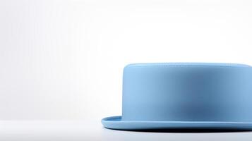 ai generato foto di blu Maiale torta cappello isolato su bianca sfondo. ai generato