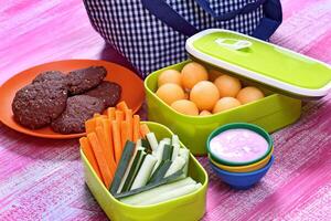 naturale merenda per bambini foto