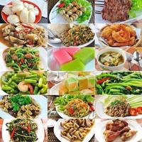 set di cibo tailandese foto