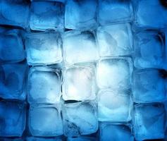 sfondo di cubetti di ghiaccio blu foto