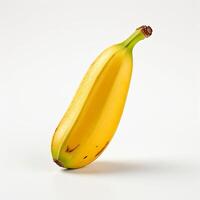 ai generato Banana con chiaro bianca sfondo foto