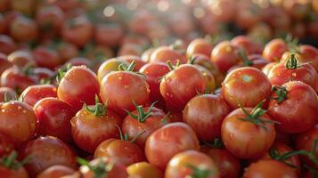 ai generato un' mucchio di pomodori foto