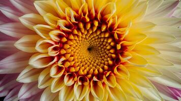 ai generato astratto macro Immagine Caratteristiche ipnotizzante fiore petali sfondo foto