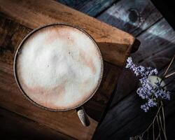 un' tazza di fresco cappuccino foto