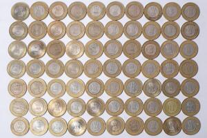 vario indiano dieci rupia monete rovescio moneta struttura sfondo foto
