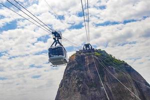 monte pan di zucchero pao de acucar panorama rio de janeiro brasile. foto