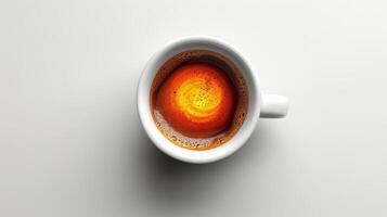 ai generato caffè tazza con giallo individuare foto