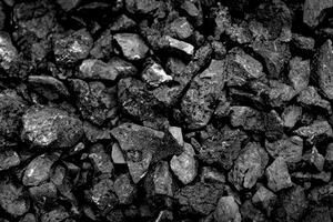nero naturale carbone mucchio nel un' carbone il mio, industriale struttura sfondo foto