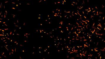feroce rosso scintille, dinamico particella sfondo nel astratto modulo. foto