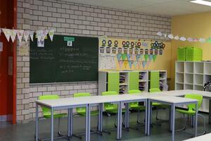 scuola aula interno nel Germania foto