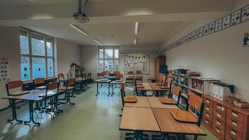 scuola aula interno nel Germania foto