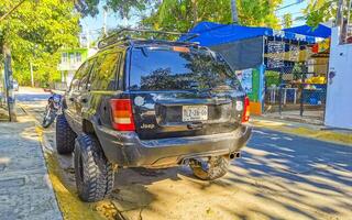 puerto escondido oaxaca Messico 2023 messicano Raccogliere camion auto suv 4x4 via strada veicoli Messico. foto