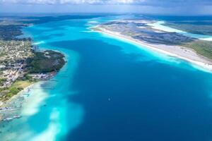 bacalare Sette colori laguna nel quintana roo foto