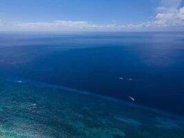 aereo Visualizza di caraibico mare nel Cozumel, Messico foto