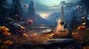 ai generato musica gioco sfondo foto