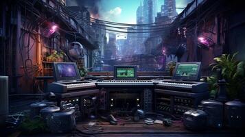 ai generato musica gioco sfondo foto