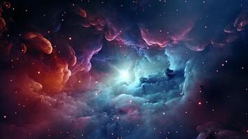 ai generato nebulosa celeste corpi sfondo foto