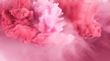 ai generato rosa colore polvere spruzzo sfondo foto